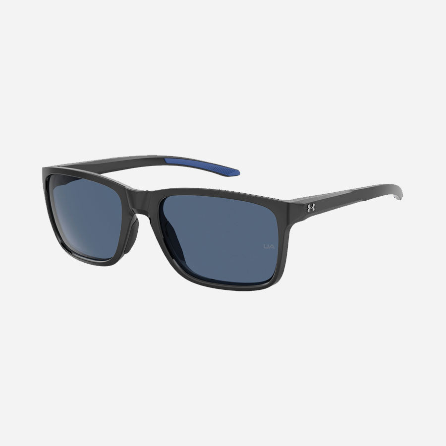 Under Armour UA Hustle Mirror Sunglasses Shiny Black Frame-Tactical Source LLC