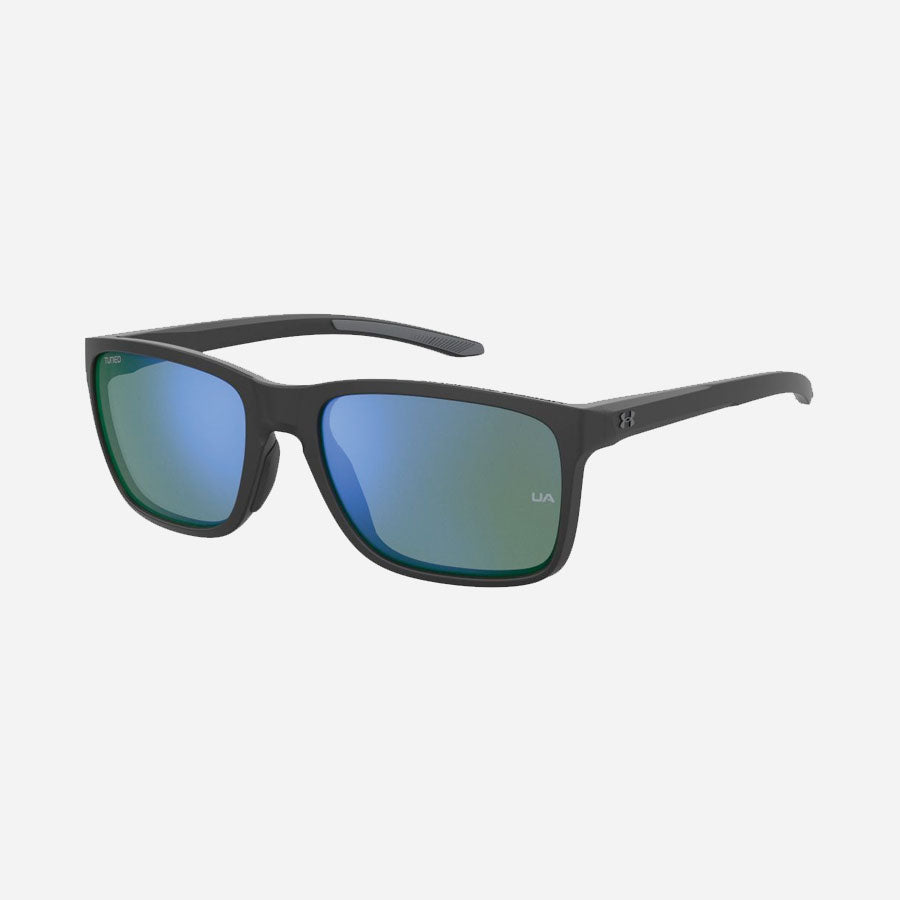 Under Armour UA Hustle Mirror Sunglasses Shiny Black Frame-Tactical Source LLC