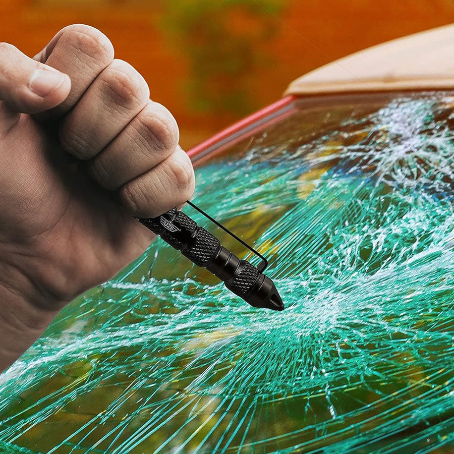 Uzi Tac Pen 2 with Glass Breaker Black-Tactical Source LLC