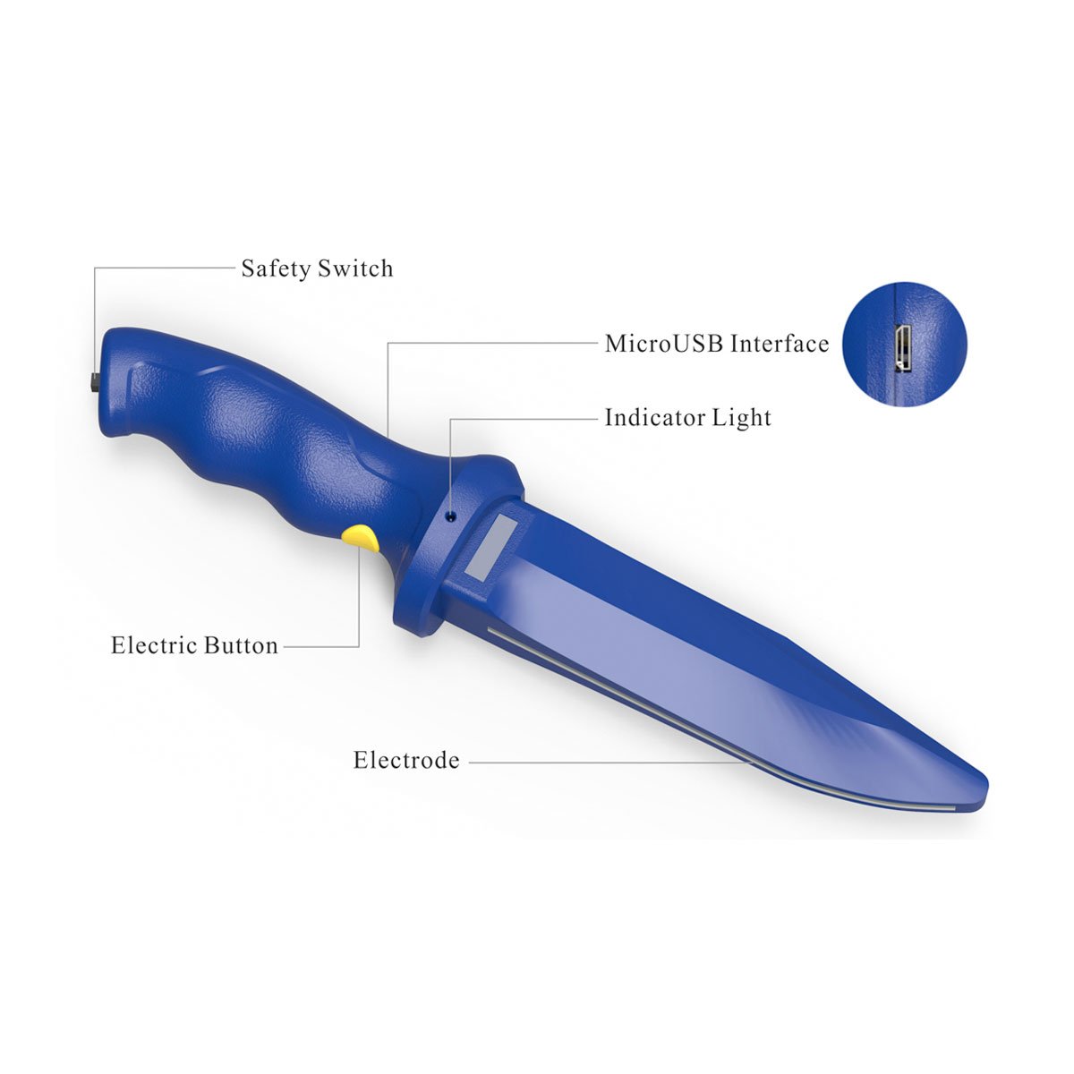 VTS Training Stress Shock Knife SK02 2 Knife Package Rechargeable in Carry Case-Tactical Source LLC