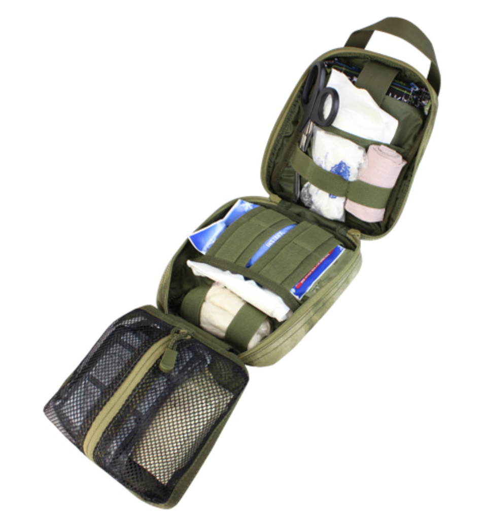 Warrior Medical IFAK Emergency Medical Trauma Kit with Condor Rip-Away EMT Pouch-Tactical Source LLC