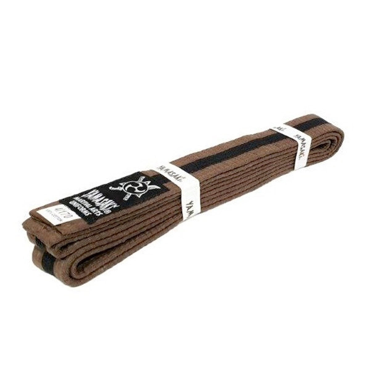Yamasaki Coloured Martial Arts Belts with Black Stripe-Tactical Source LLC