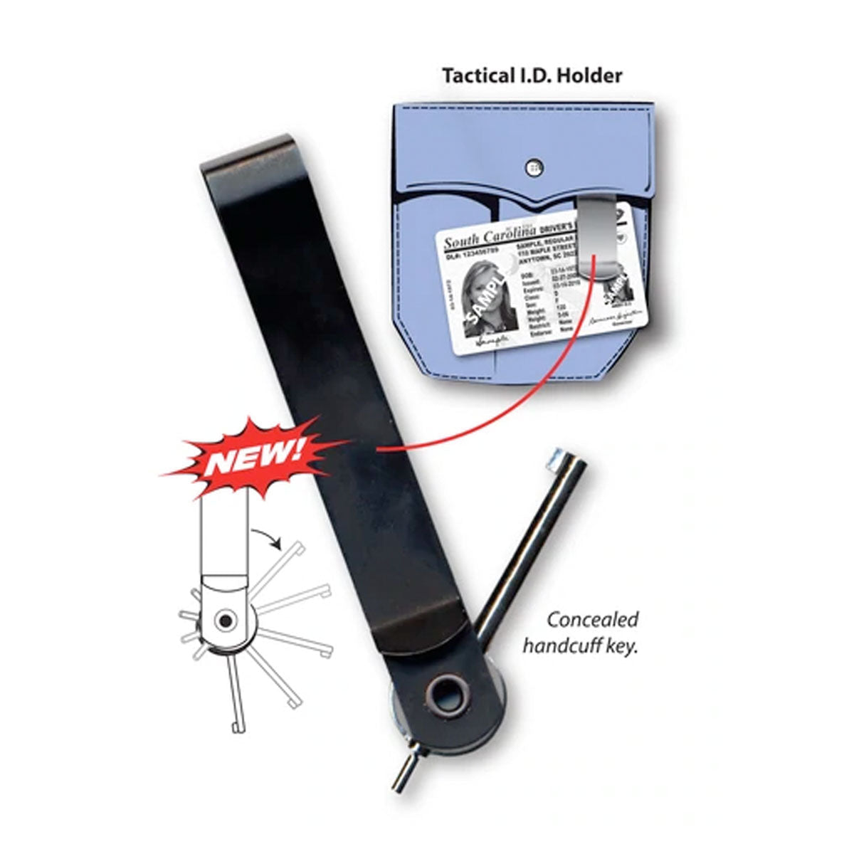 Zak Tool Tactical ID Holder with Cuff Key-Tactical Source LLC