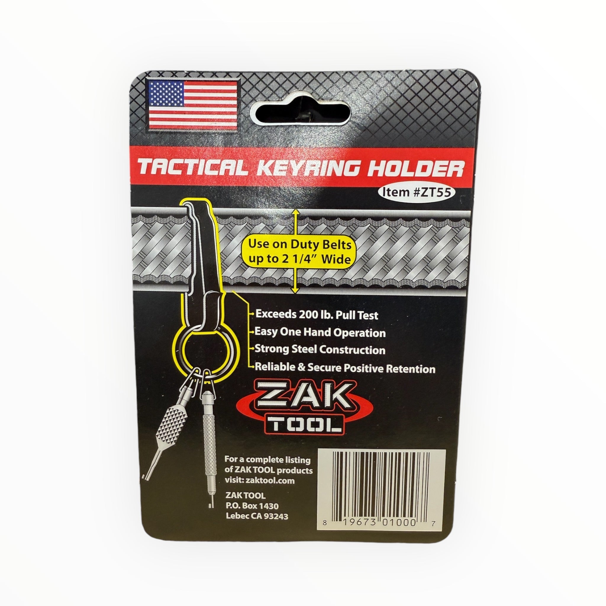 Zak Tool ZT55 Duty Belt Key Ring Holder-Tactical Source LLC