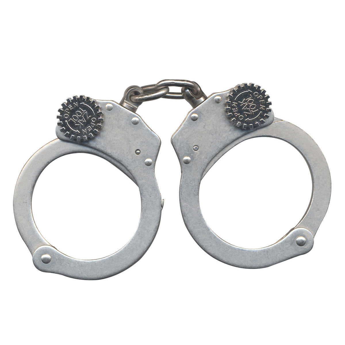 Zak Tool ZT60 Tactical Training Handcuffs Chain Link Nickel-Tactical Source LLC