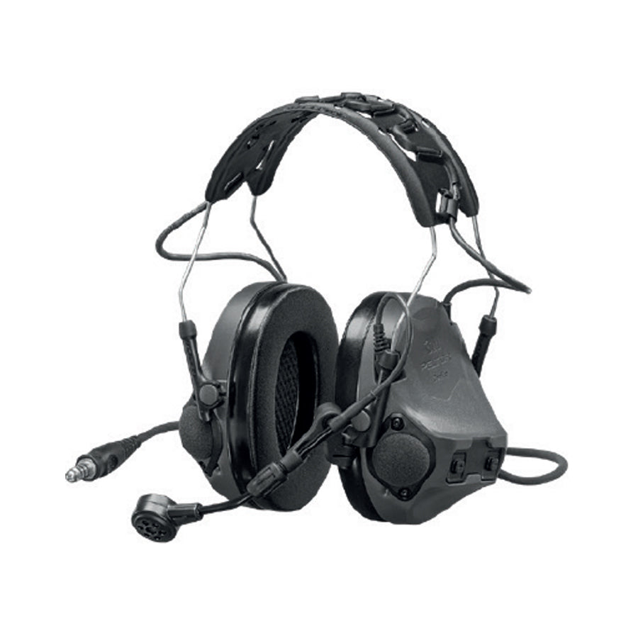 3M PELTOR ComTac VIII Headset, Grey, 4-pin-Tactical Source LLC