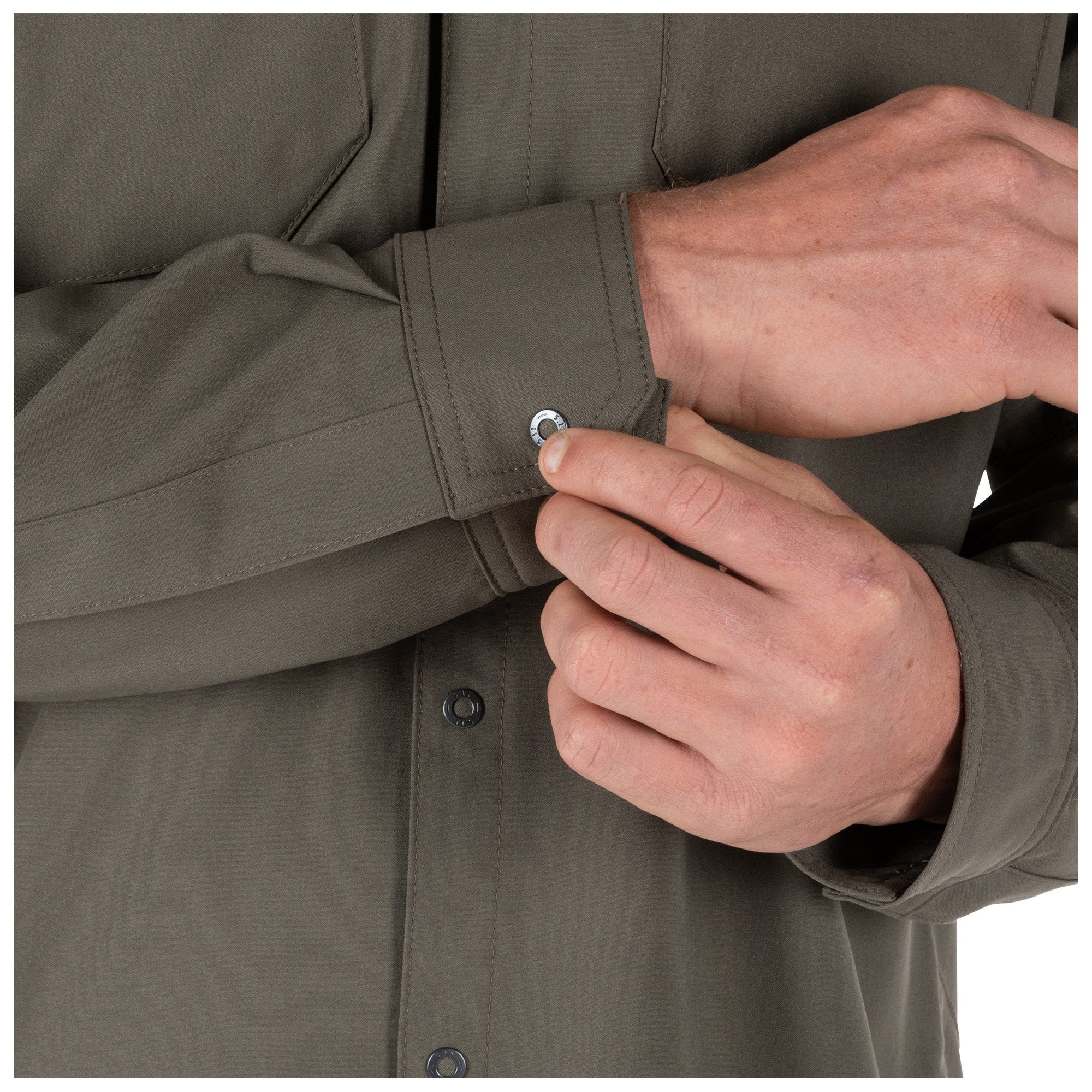 5.11 Freedom Flex Woven Long Sleeve Shirt Black-Tactical Source LLC