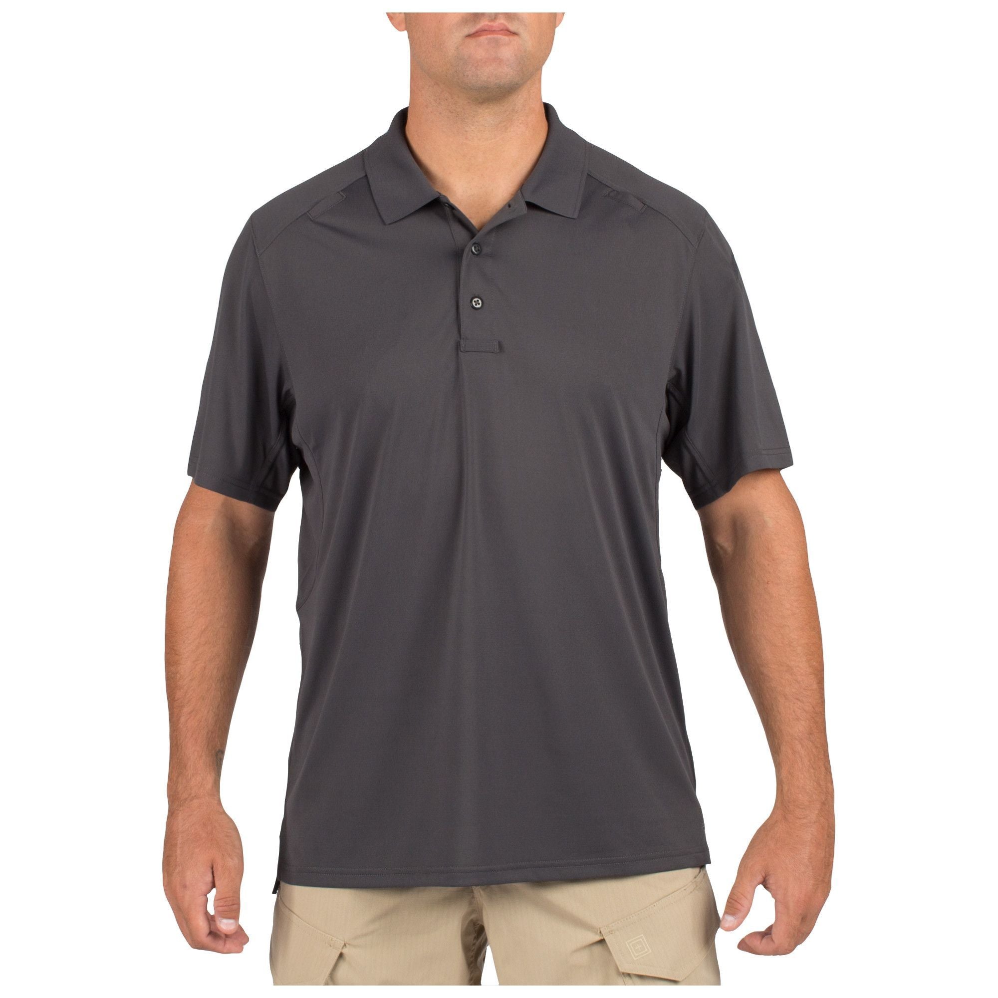5.11 Helios Short Sleeve Polo Charcoal-Tactical Source LLC