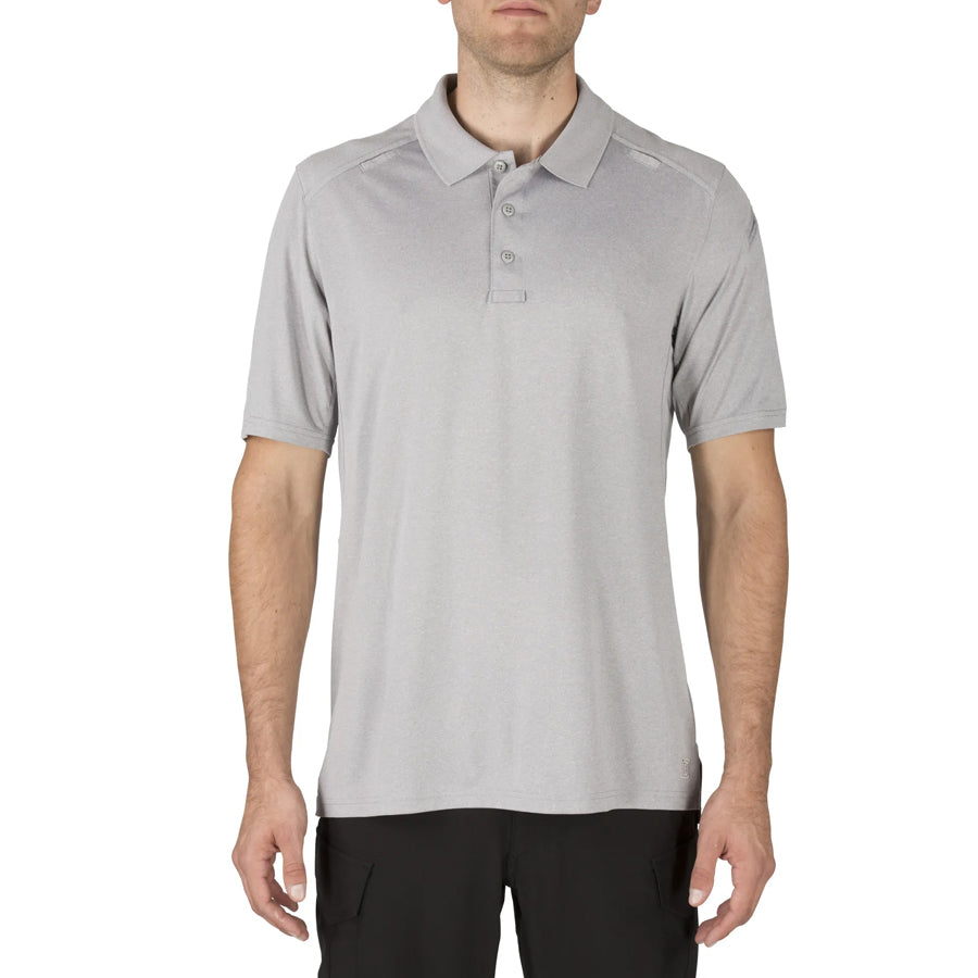 5.11 Helios Short Sleeve Polo Heather Grey-Tactical Source LLC