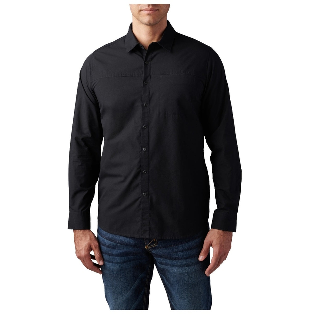 5.11 Igor Solid Long Sleeve Shirt Black-Tactical Source LLC
