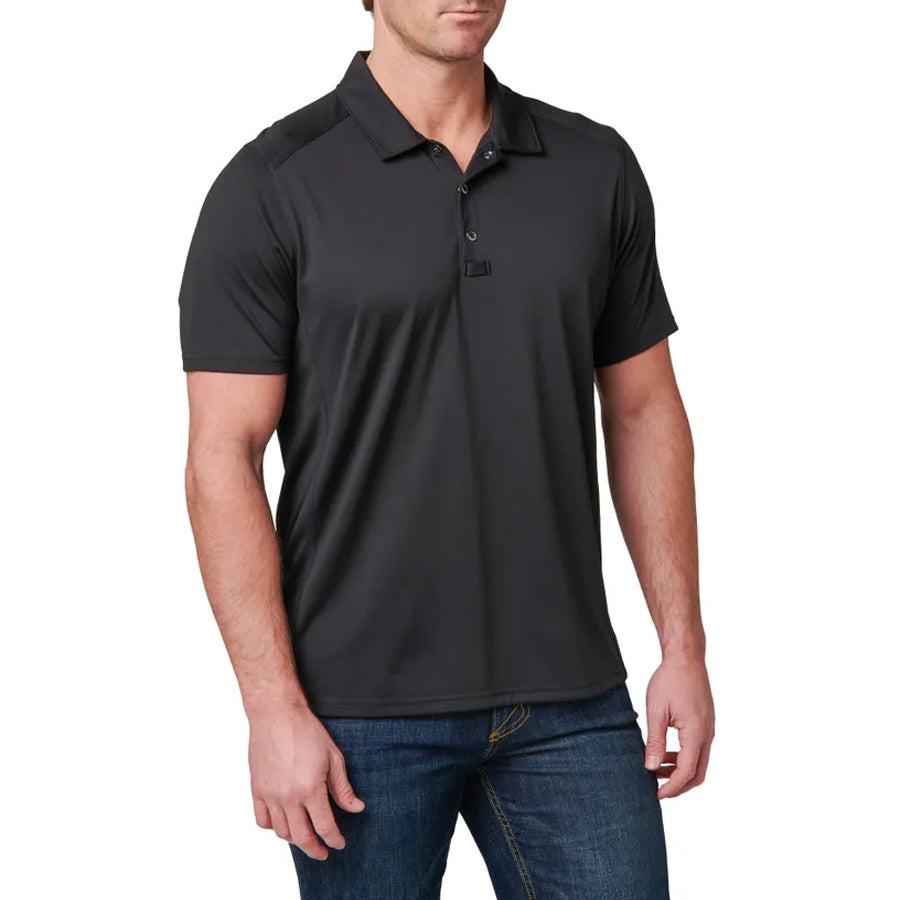 5.11 Professional Short Sleeve Polo Shirt - Black-Tactical Source LLC