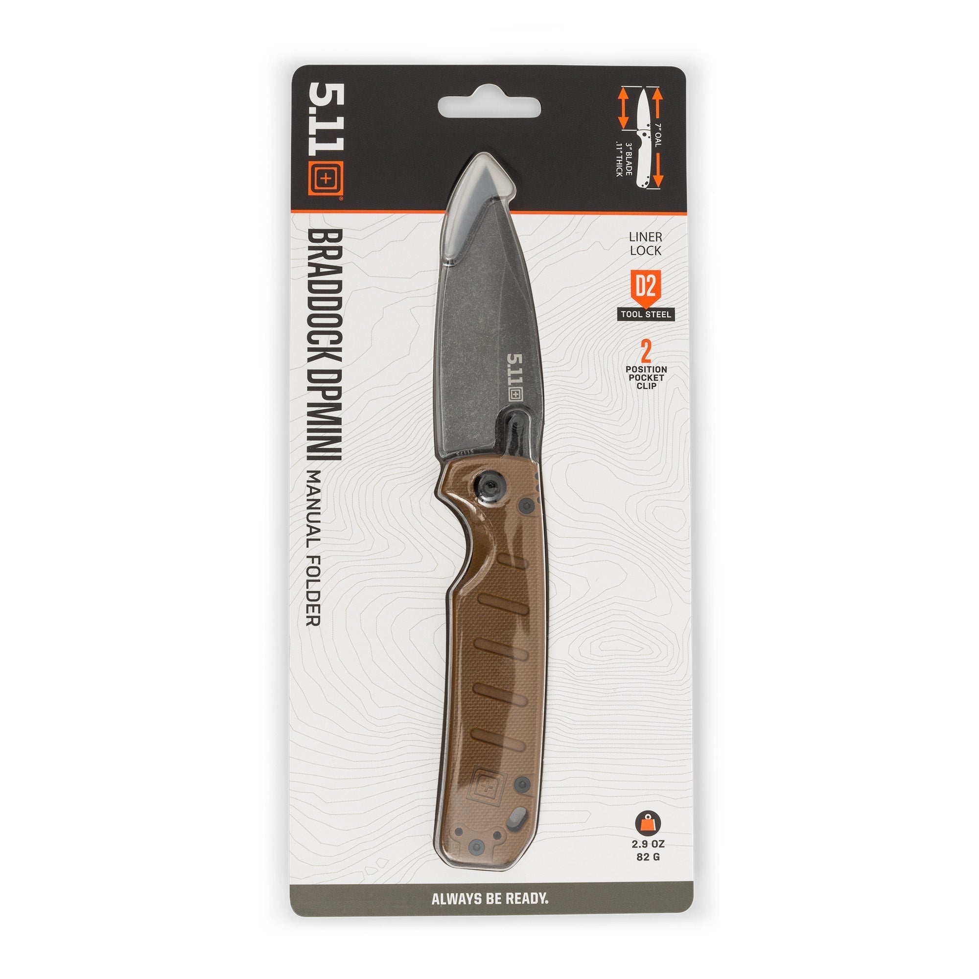 5.11 Tactical Braddock DP Mini Knife-Tactical Source LLC