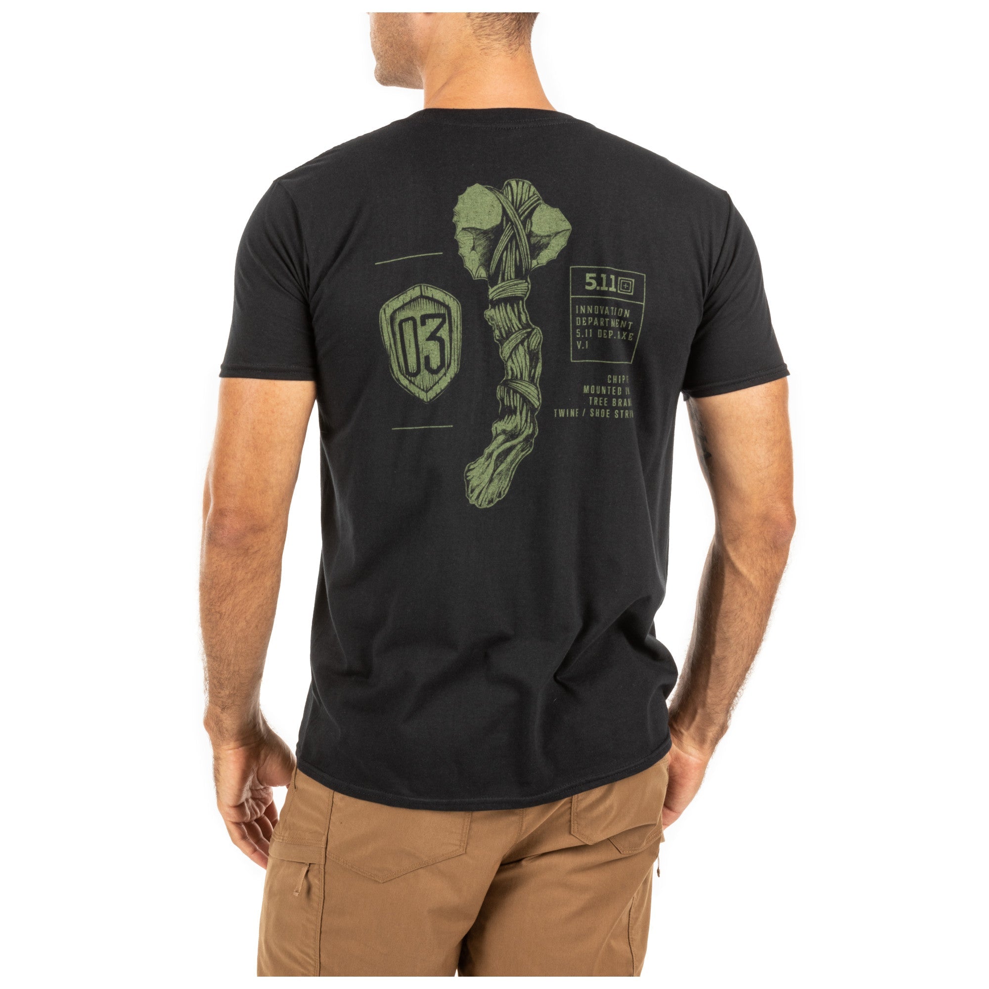 5.11 Tactical Chip Axe Tee Black-Tactical Source LLC