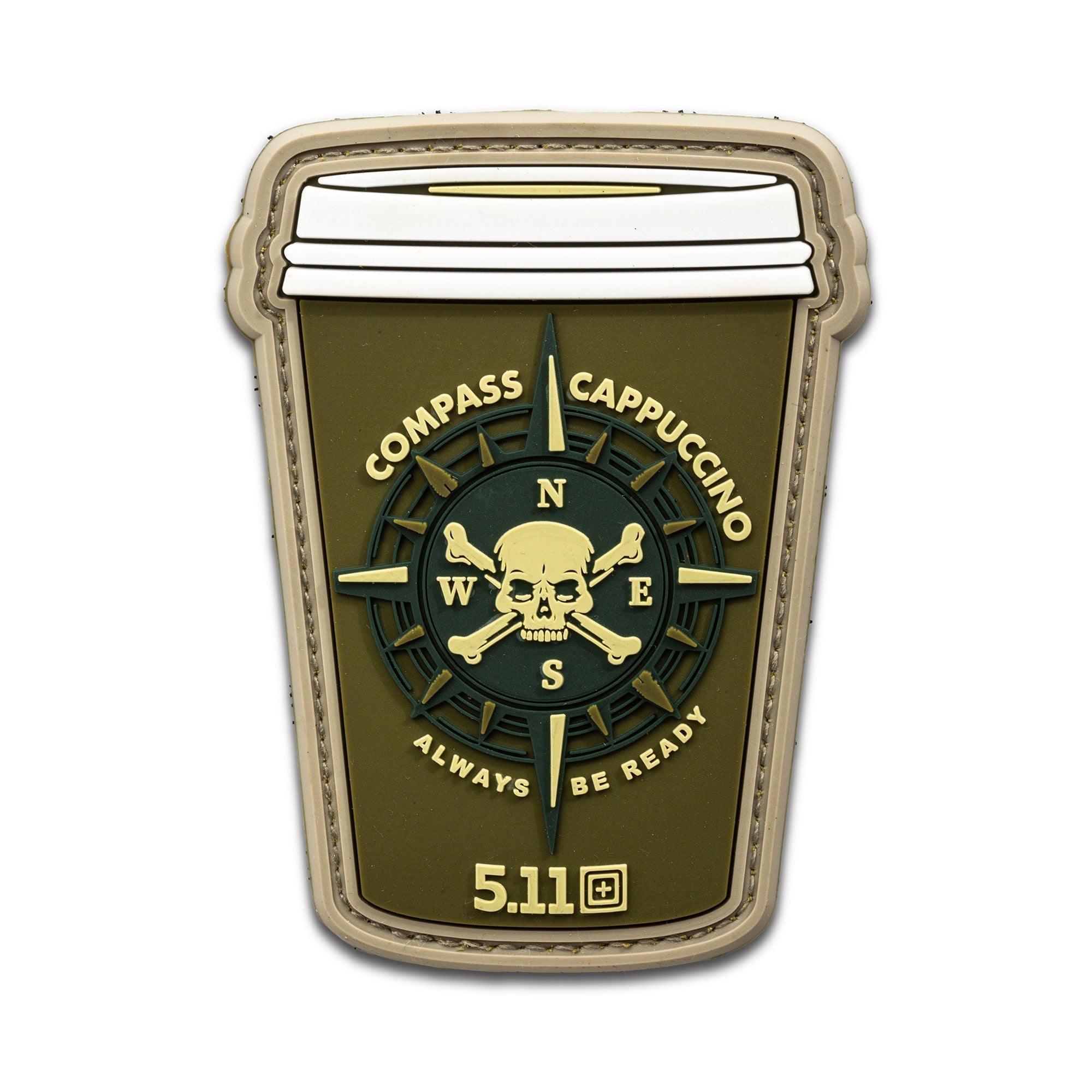 5.11 Tactical Compass Cappuccino Patch-Tactical Source LLC