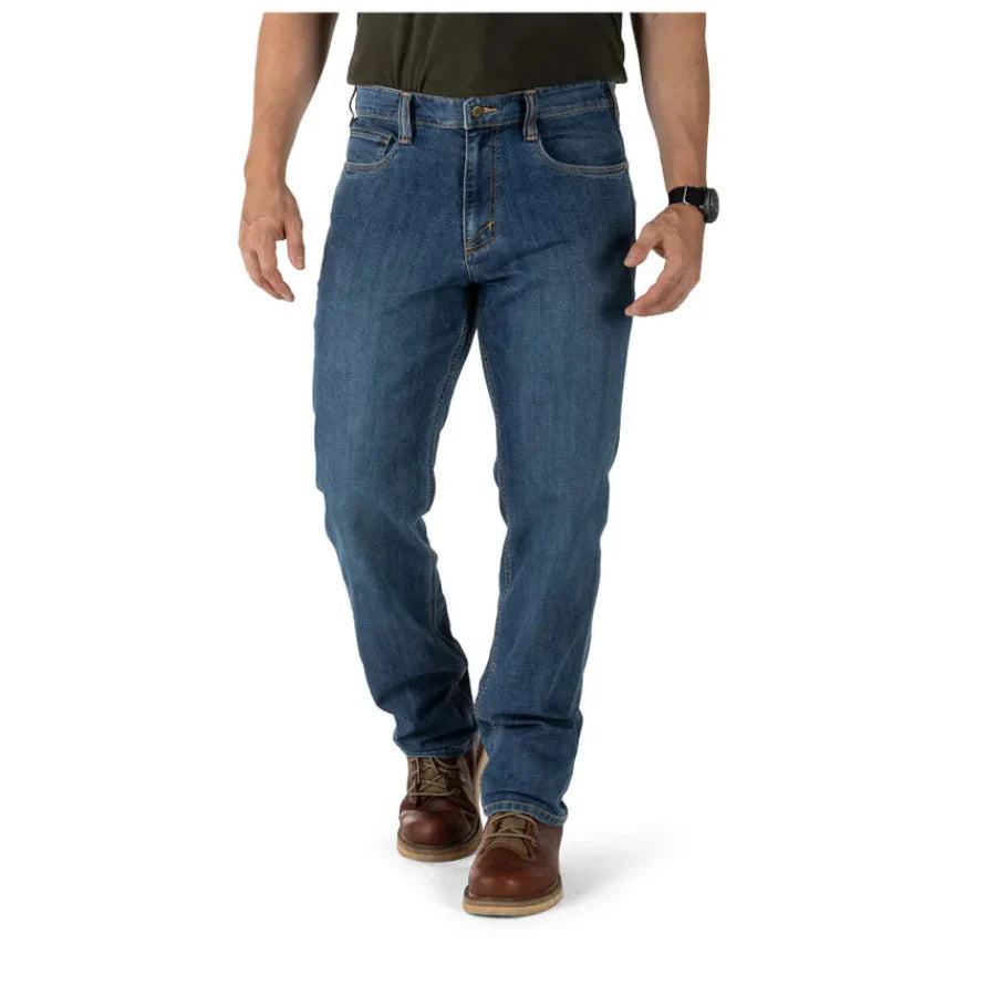 5.11 Tactical Defender Flex Regular Jean Medium Wash Indigo-Tactical Source LLC