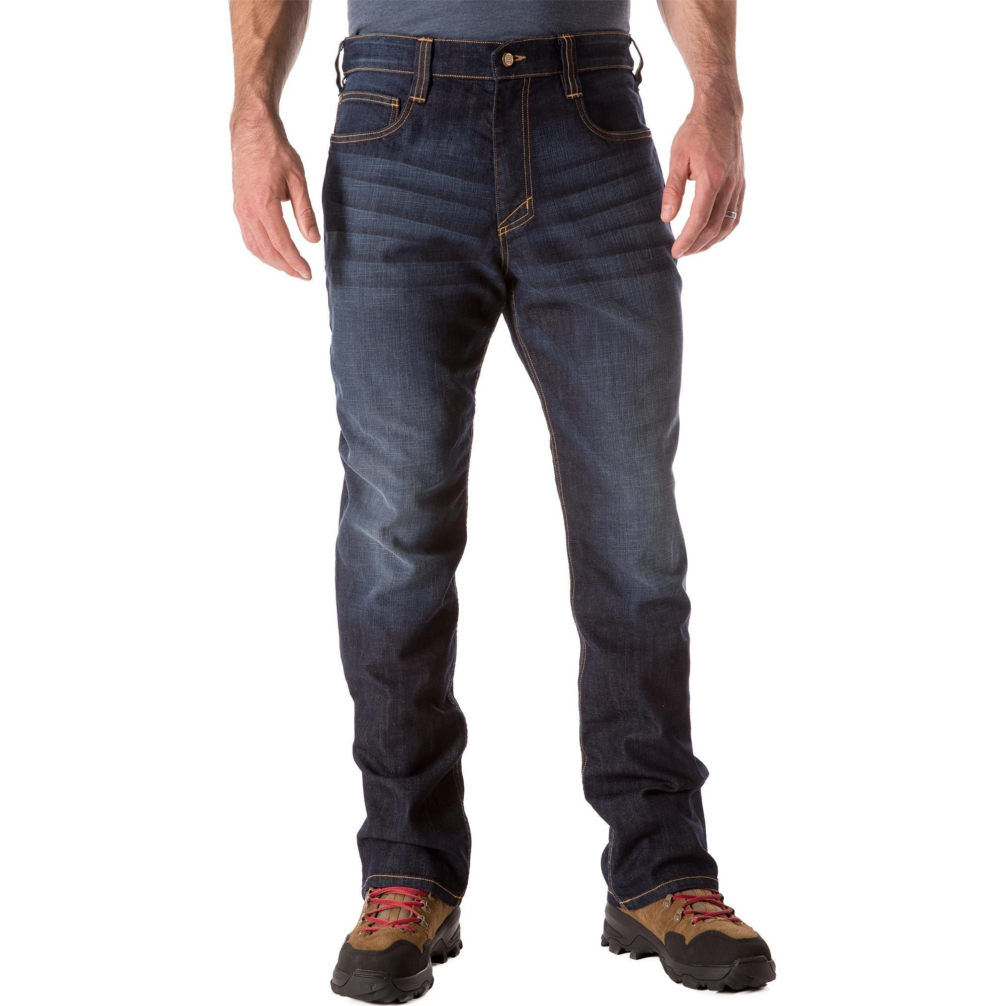 5.11 Tactical Defender Flex Straight Jeans Dark Wash Indigo-Tactical Source LLC