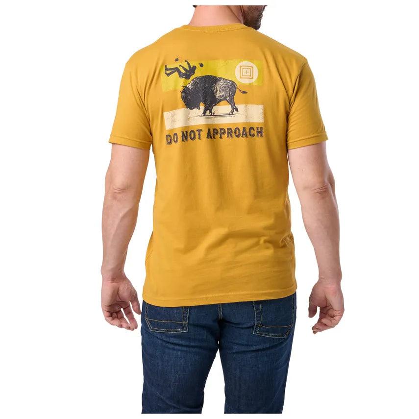 5.11 Tactical Do Not Approach Short Sleeve Tee - Gold Rush Small-Tactical Source LLC