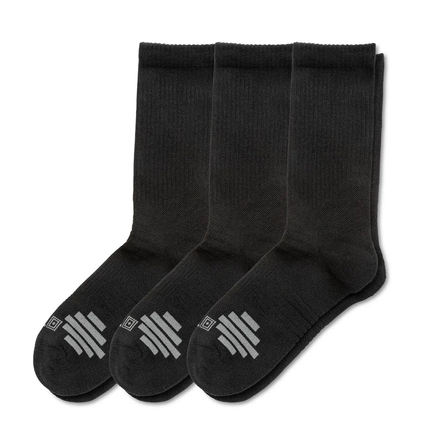 5.11 Tactical Duty Ready Plus Crew Socks Pack of 3-Tactical Source LLC
