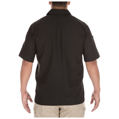 5.11 Tactical Freedom Flex Woven Short Sleeve Shirt Black-Tactical Source LLC