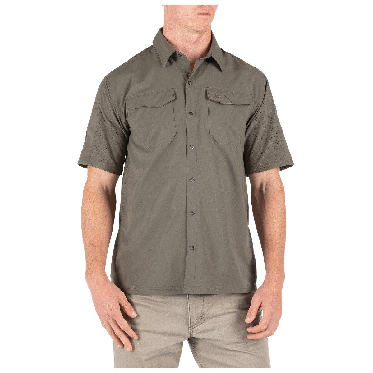 5.11 Tactical Freedom Flex Woven Short Sleeve Shirt Ranger Green-Tactical Source LLC