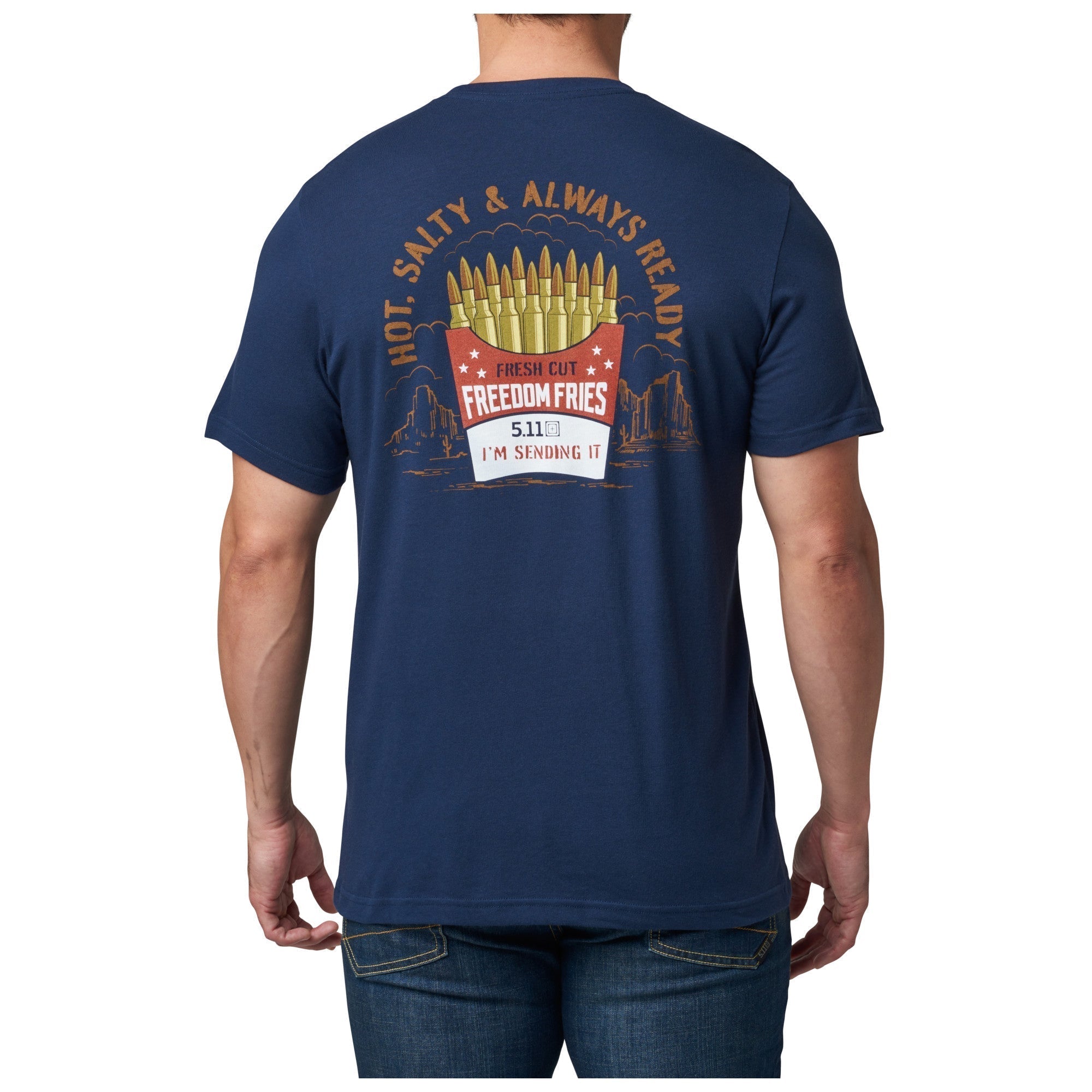 5.11 Tactical Freedom Fries Tee Pacific Navy-Tactical Source LLC