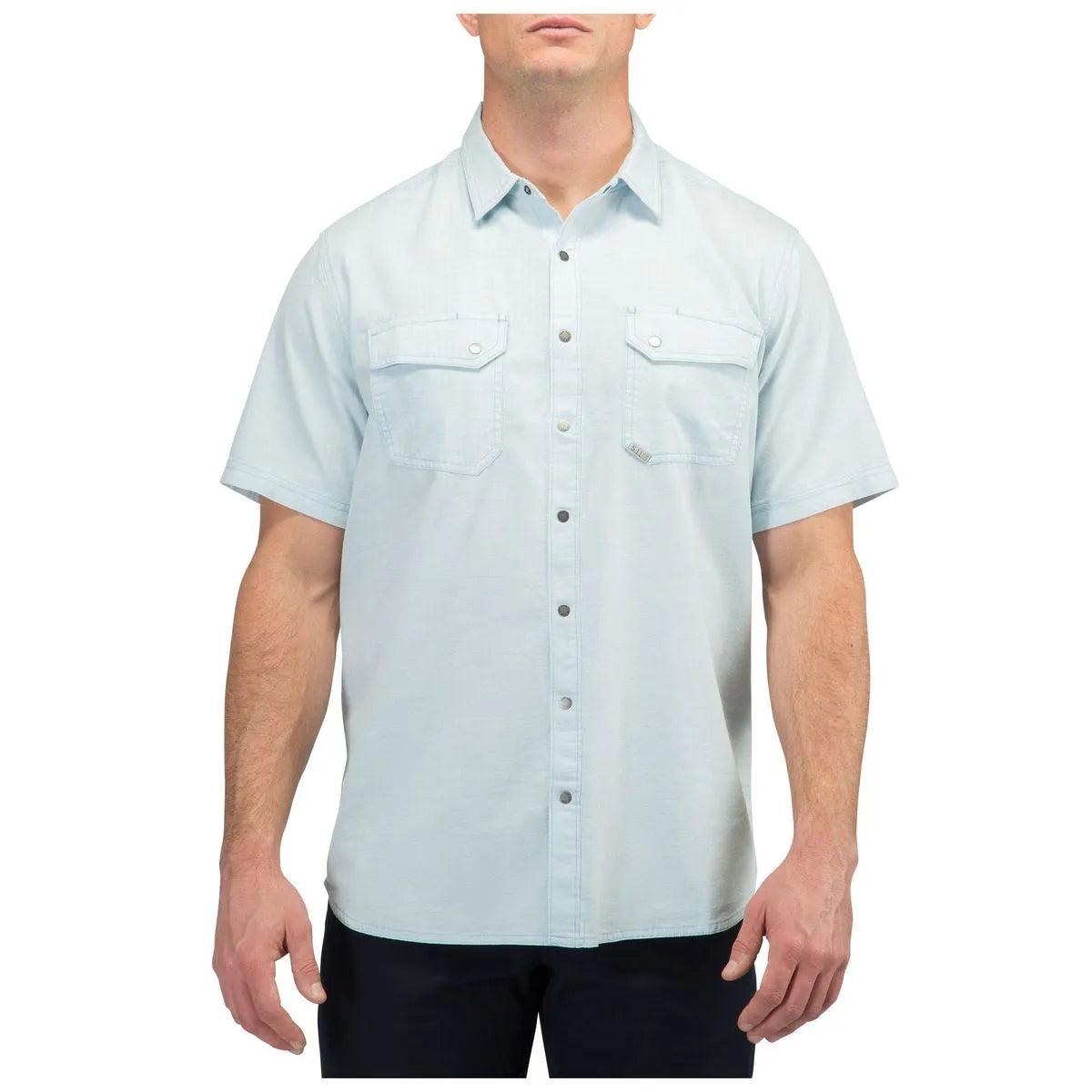 5.11 Tactical Herringbone Short Sleeve Shirt Small - Breeze Herringbone-Tactical Source LLC