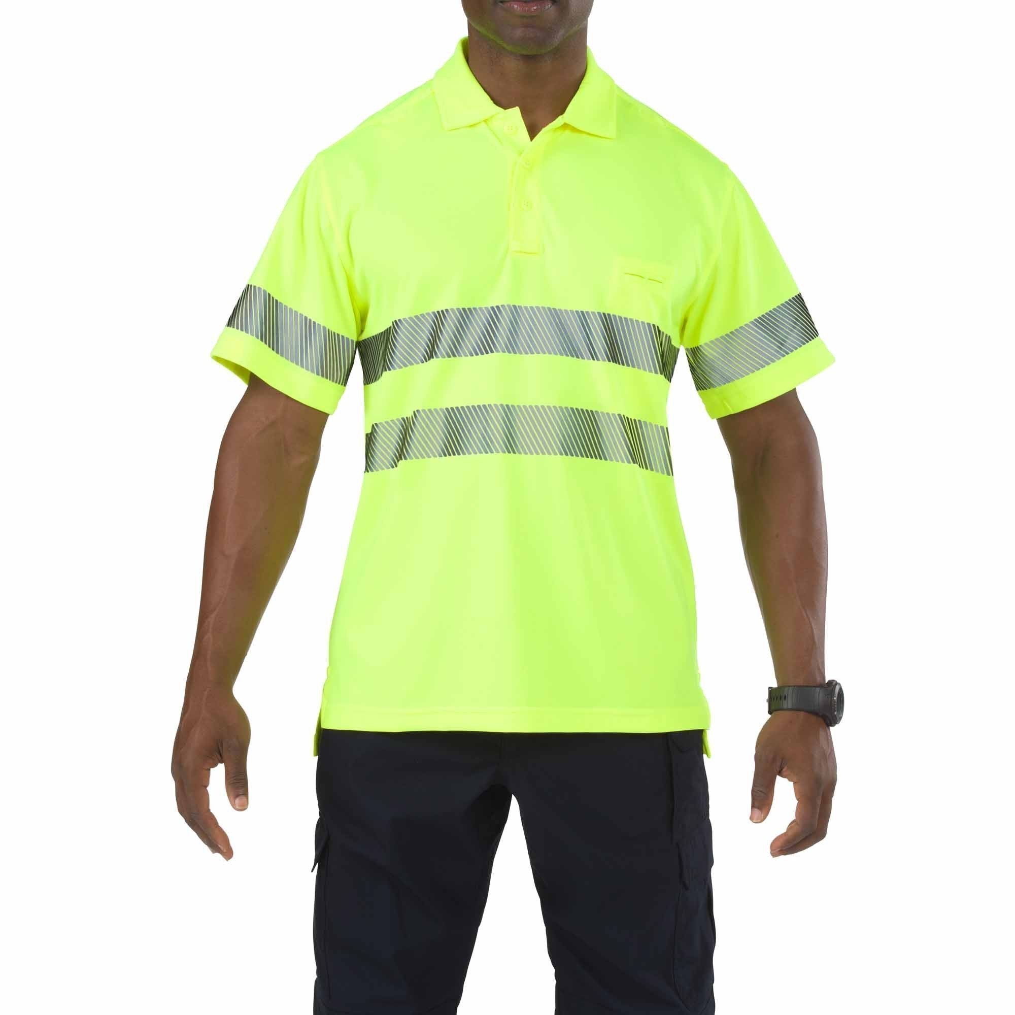 5.11 Tactical High-Visibility Yellow Short Sleeve Polo-Tactical Source LLC