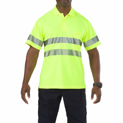 5.11 Tactical High-Visibility Yellow Short Sleeve Polo-Tactical Source LLC