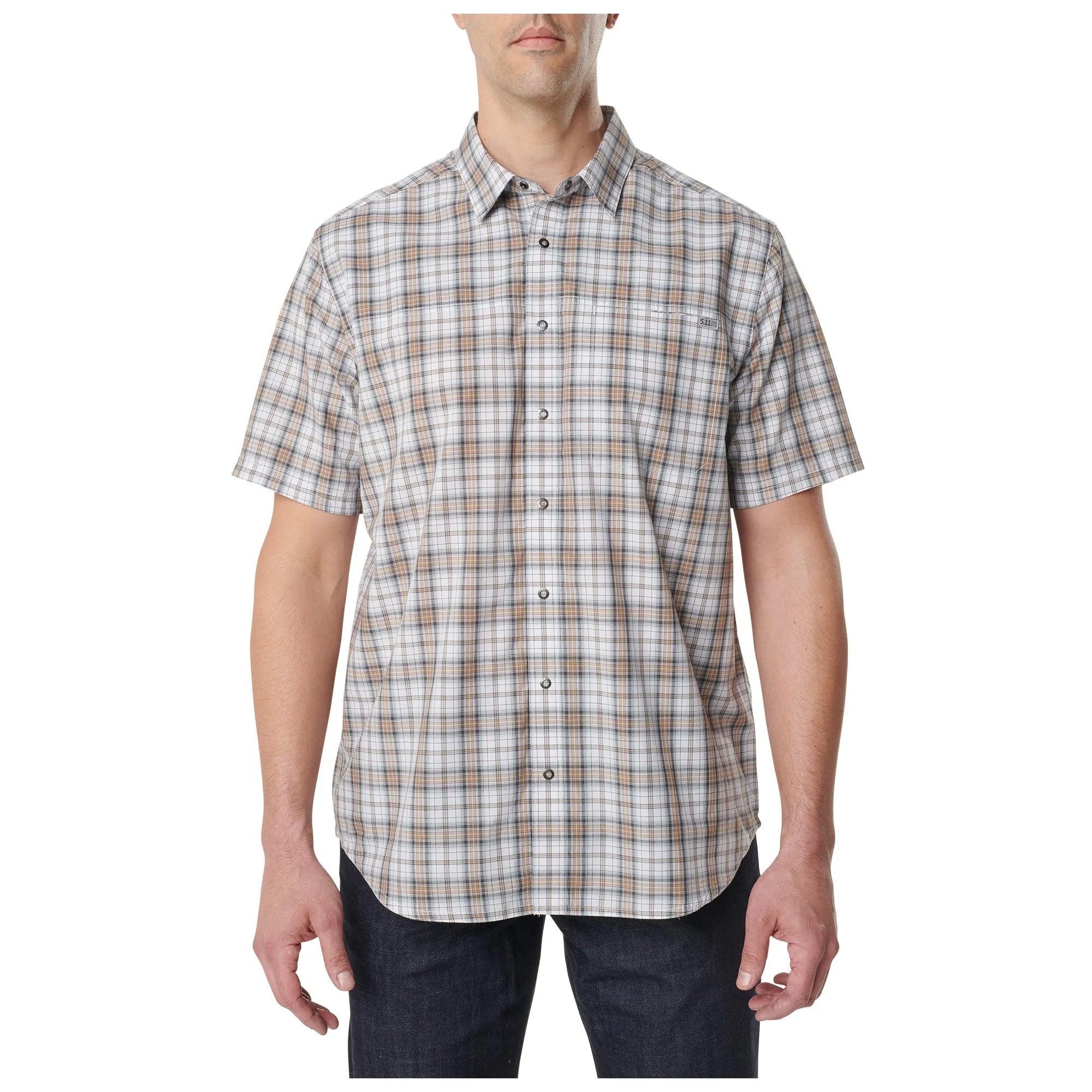 5.11 Tactical Hunter Plaid Short Sleeve Shirt - Small-Tactical Source LLC