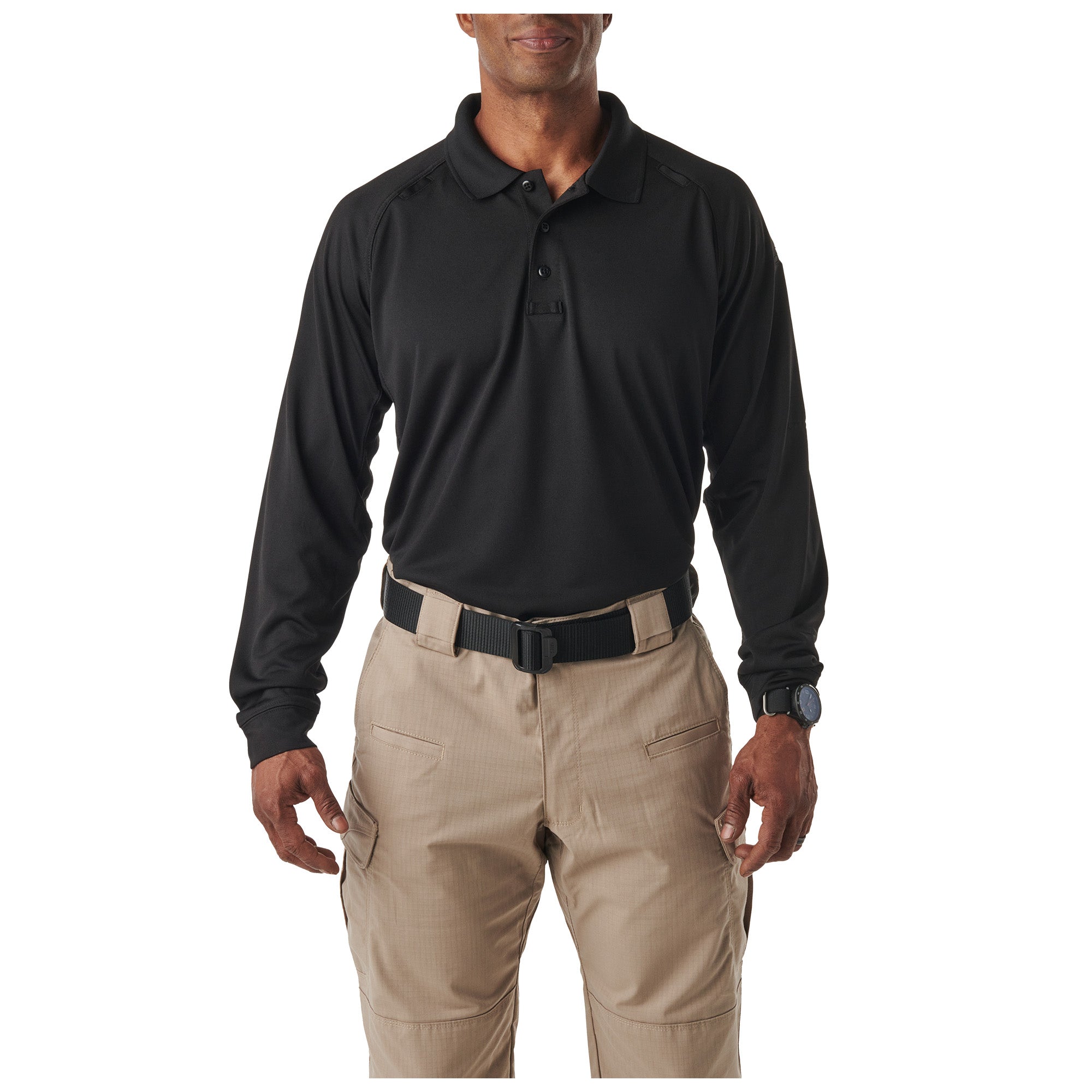 5.11 Tactical Performance Long Sleeve Polo Black-Tactical Source LLC