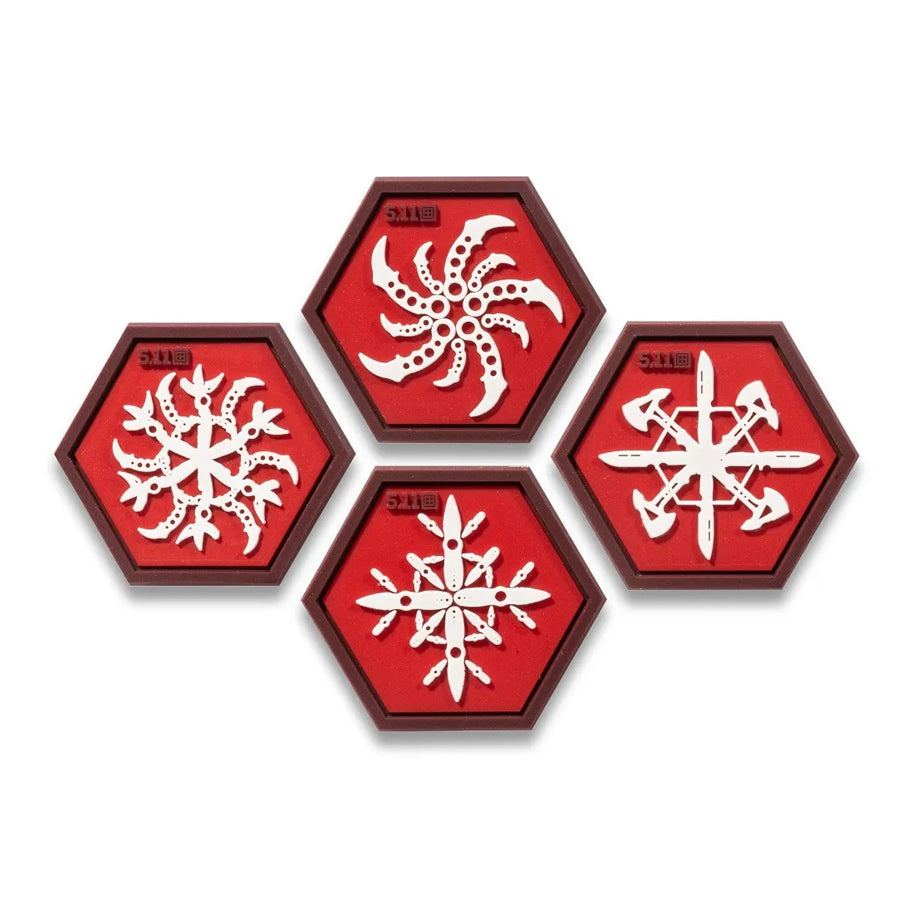 5.11 Tactical Snowflake Ninja Stars Patch-Tactical Source LLC