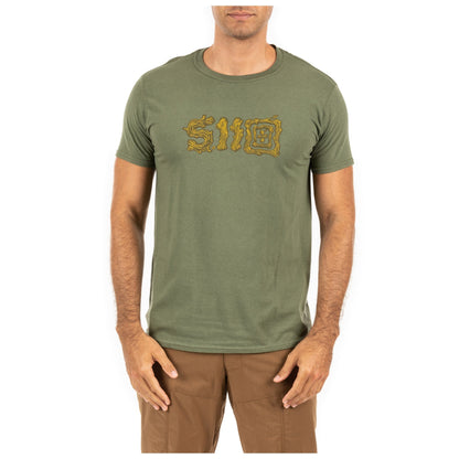 5.11 Tactical Sticks And Stones Tee Military Green - Small-Tactical Source LLC