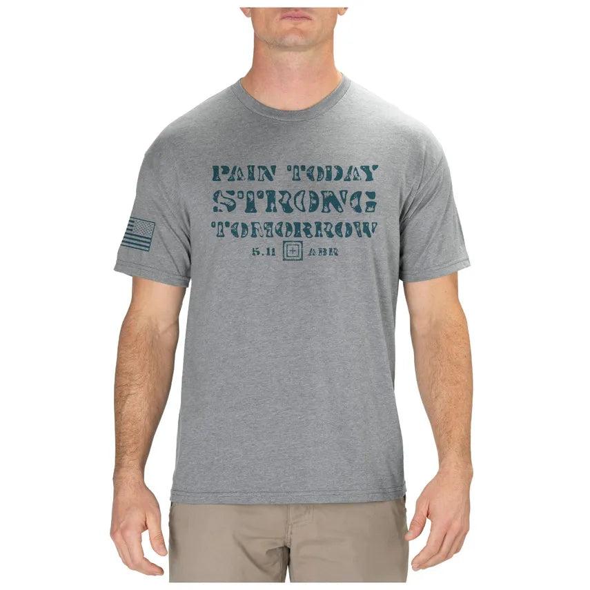 5.11 Tactical Strong Tomorrow Short Sleeve Tee - Heather Gray Small-Tactical Source LLC