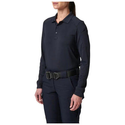 5.11 Tactical Women's Helios Long Sleeve Polo - Dark Navy-Tactical Source LLC