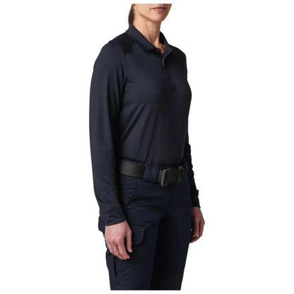 5.11 Tactical Women's Helios Long Sleeve Polo - Dark Navy-Tactical Source LLC