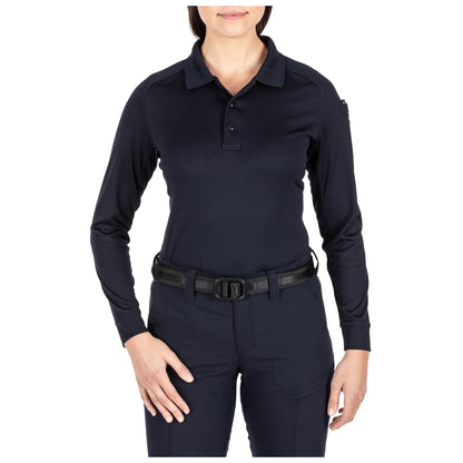 5.11 Tactical Women's Performance Long Sleeve Polo Dark Navy-Tactical Source LLC