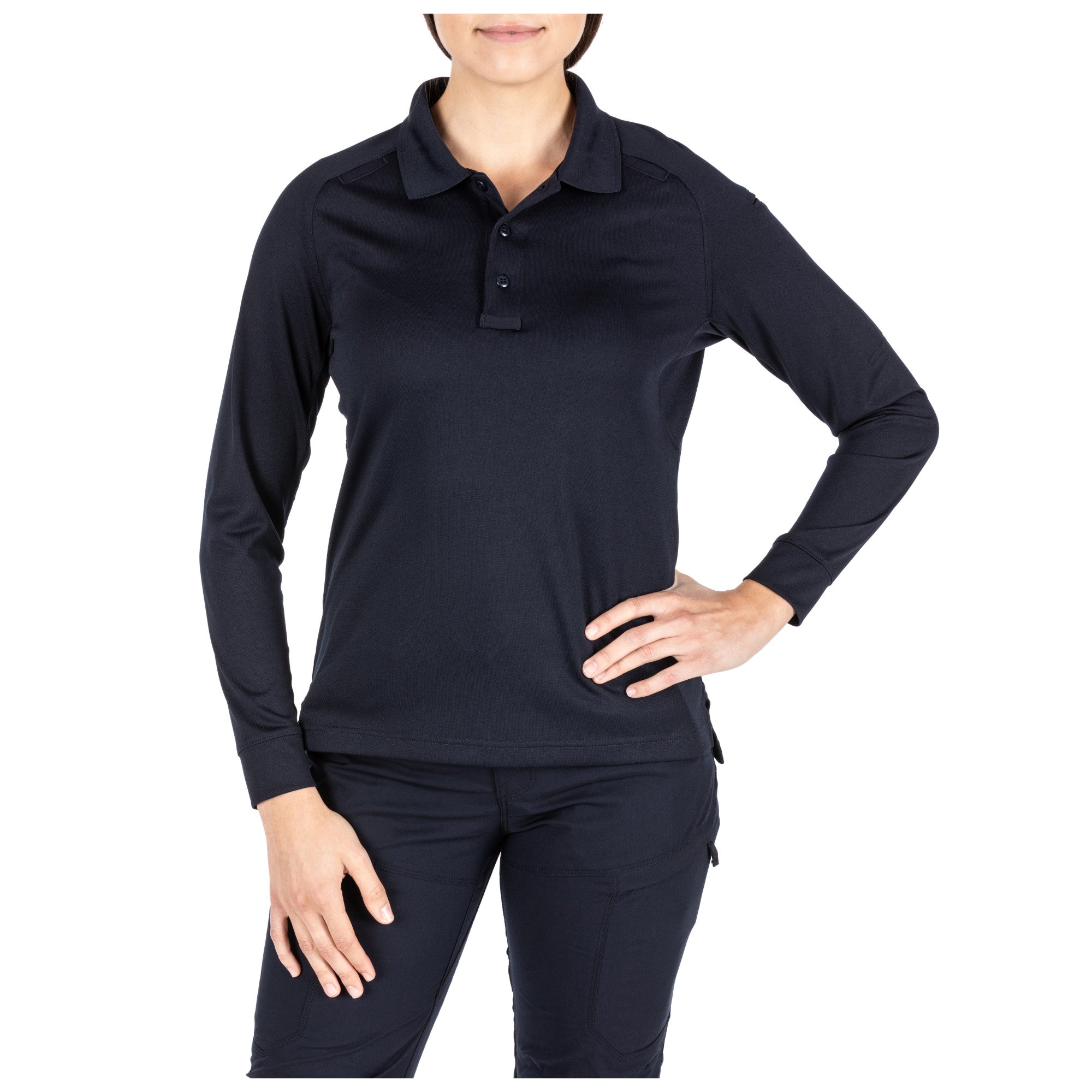 5.11 Tactical Women's Performance Long Sleeve Polo Dark Navy-Tactical Source LLC