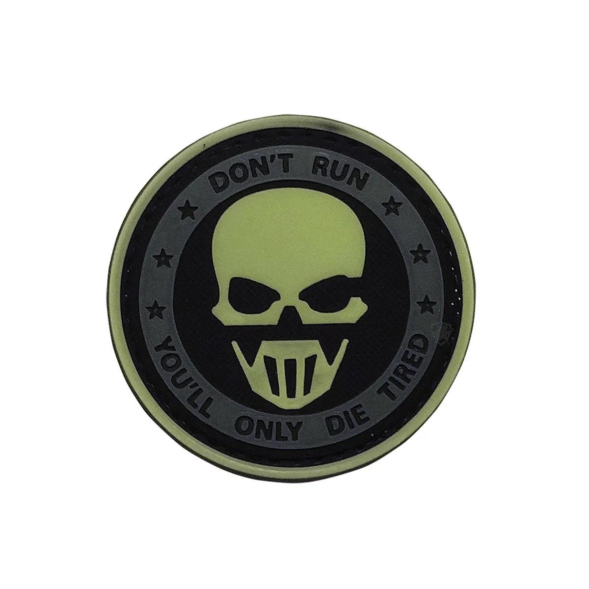 5ive Star Gear PVC Glow - Don't Run Ghost Morale Patch-Tactical Source LLC