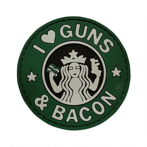 5ive Star Gear PVC Morale Patch Guns and Bacon-Tactical Source LLC