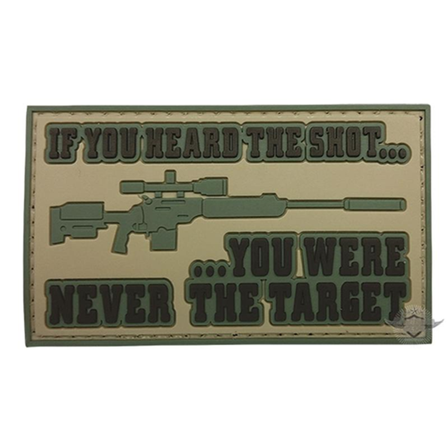 5ive Star Gear PVC Morale Patch Heard The Shot-Tactical Source LLC