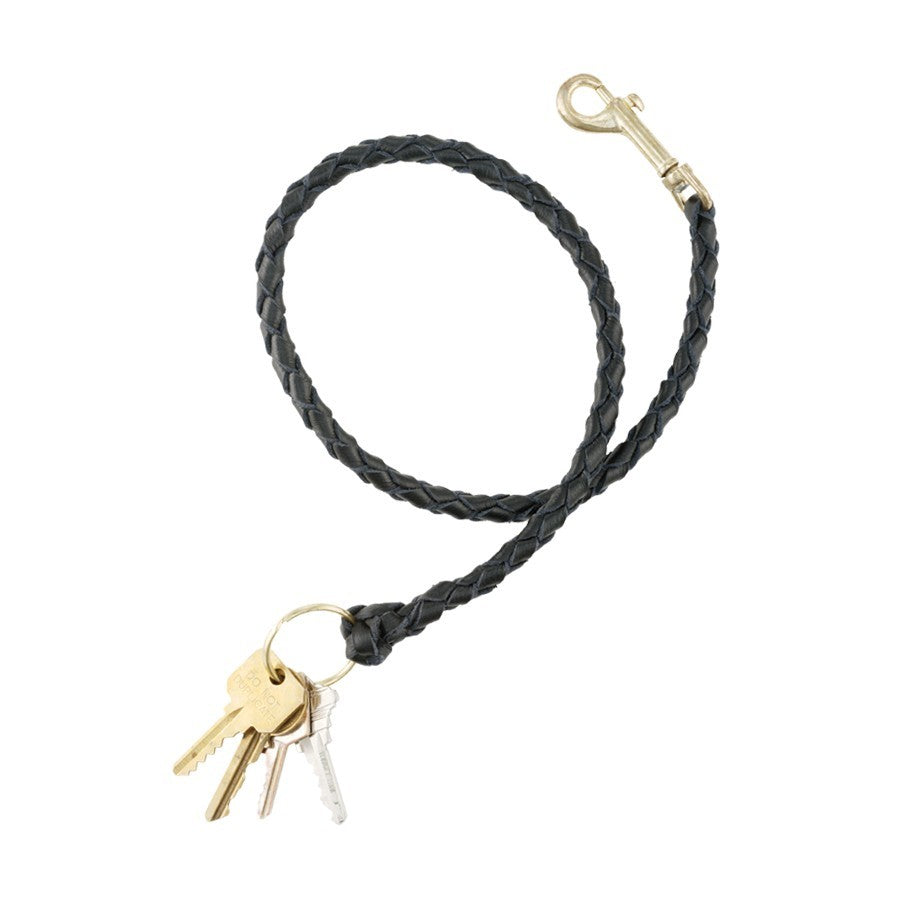 Aker Leather Jailers Leash Braided Leather Key Retainer Custom 27" Length-Tactical Source LLC