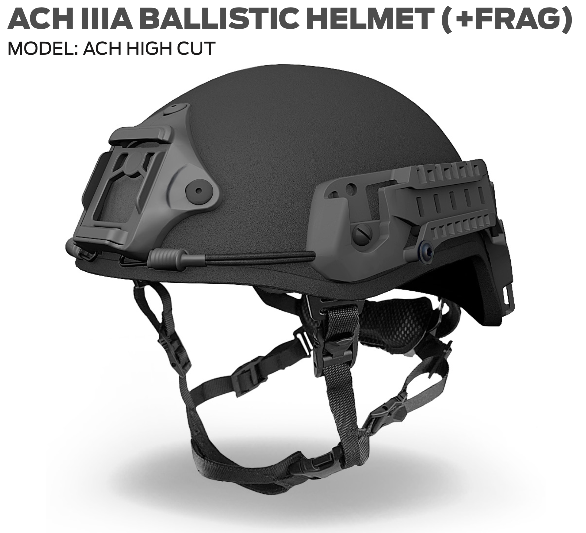 Armor Australia ACH IIIA Ballistic Helmet +Frag ACH High Cut-Tactical Source LLC