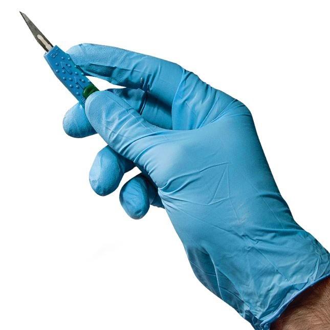 Arrowhead Forensics 4.5mil Nitrile Forensics Glove Blue Box of 100-Tactical Source LLC