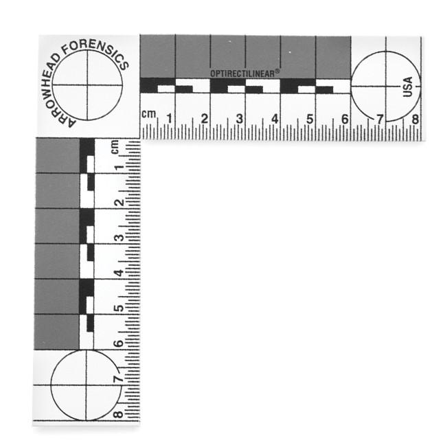 Arrowhead Forensics ABFO No. 2 Photomacrographic Scales - Plastic - White-Tactical Source LLC
