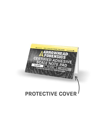 Arrowhead Forensics Adhesive Certified Scale Note Pad - White - 5cm/mm - 50/pad A-6781-Tactical Source LLC