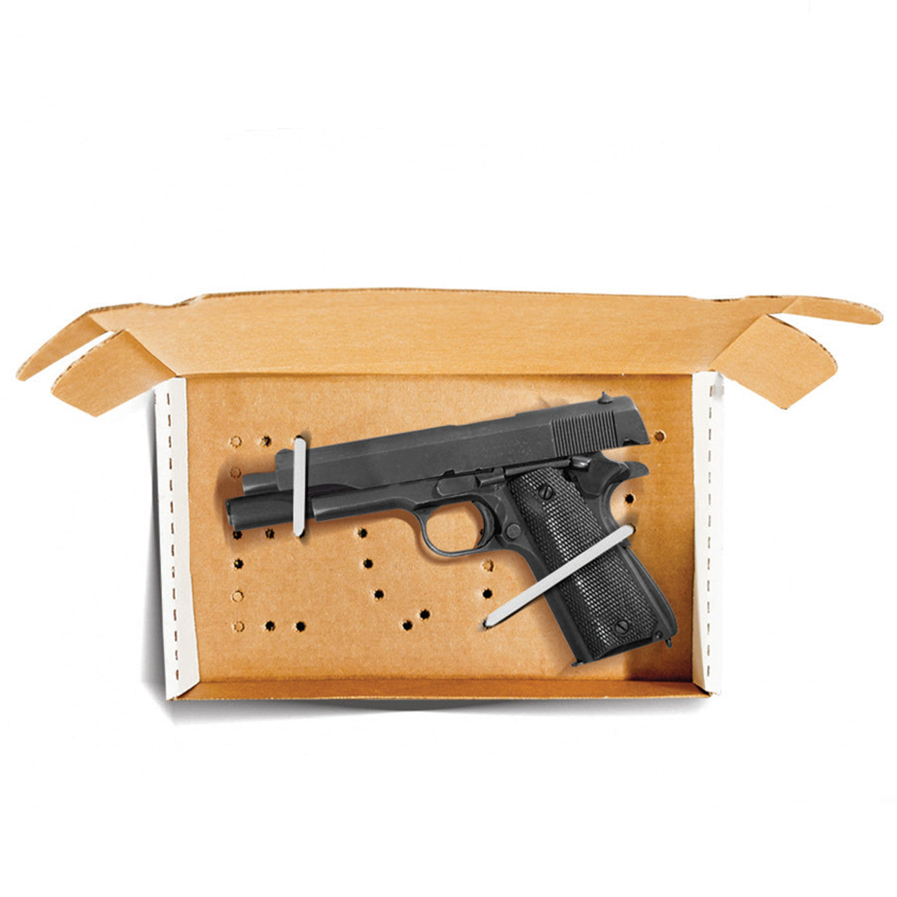 Arrowhead Forensics Evidence Tie Down Weapons Storage Box - Pistol - 12” x 7.5” x 2” - 25/pack-Tactical Source LLC