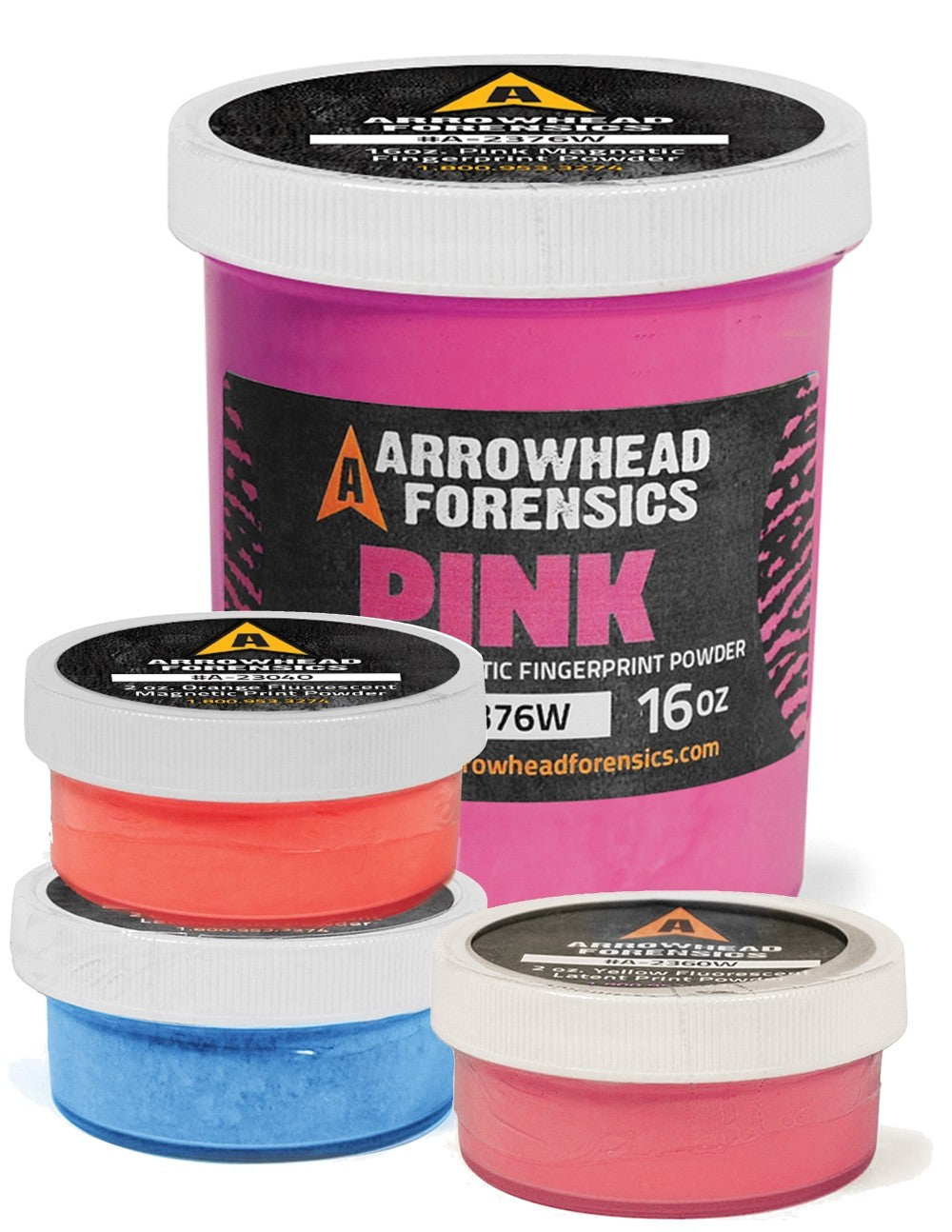 Arrowhead Forensics Fluorescent Magnetic Latent Fingerprint Powder-Tactical Source LLC