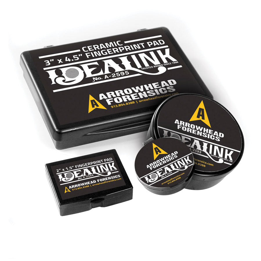 Arrowhead Forensics IdealInk Fingerprint Ink Pads-Tactical Source LLC
