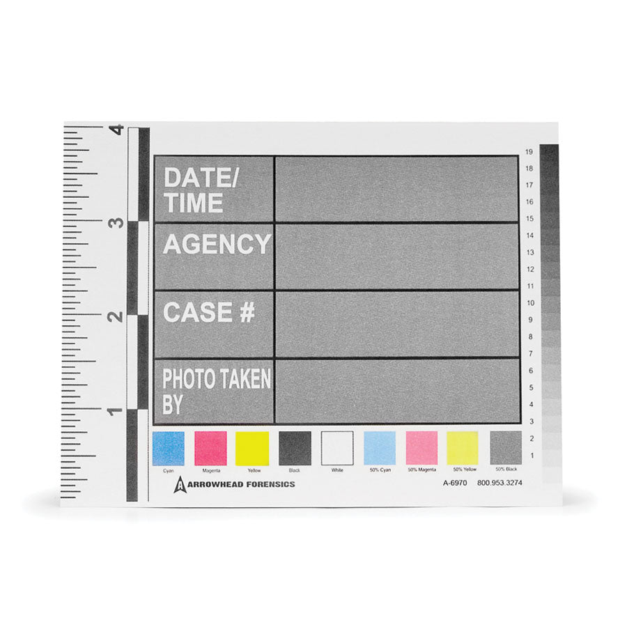 Arrowhead Forensics Photo Series Identifier Cards - 4 x 5.375 Inches - 25/pad-Tactical Source LLC