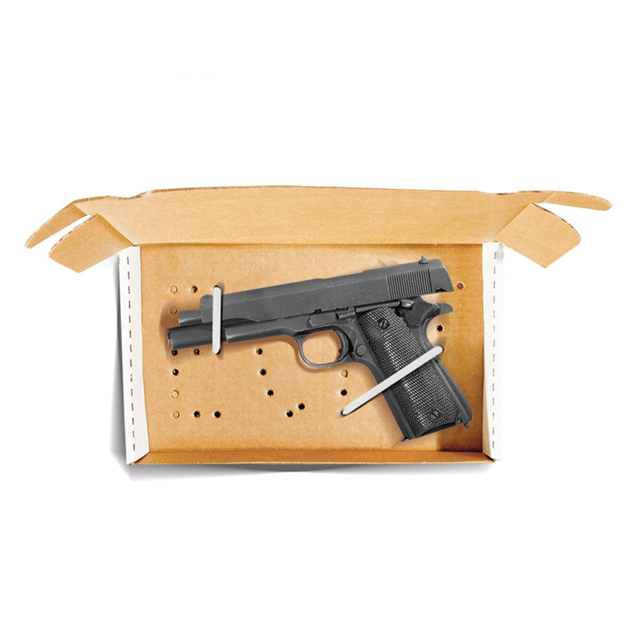 Arrowhead Forensics Printed Tie Down Large Weapons Boxes - Pistol Box - 12 x 7.5 x 2 inches - 25/pk-Tactical Source LLC